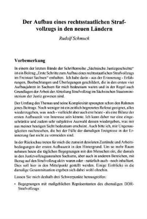 81-94, Der Aufbau eines rechtsstaatlichen Strafvollzugs in den neuen Ländern
