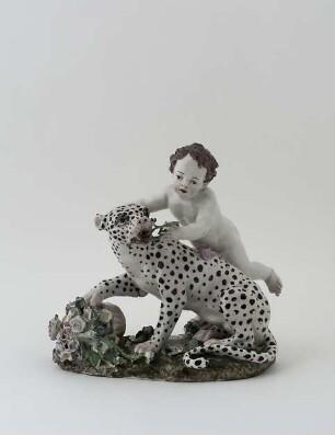 Putto mit Panther als Frühling aus einer Folge von Allegorien der Vier Jahreszeiten