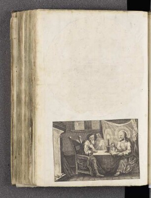 Kupferstich: Christus und Nicodemus; ohne Namen. Anfang 17. Jahrhundert