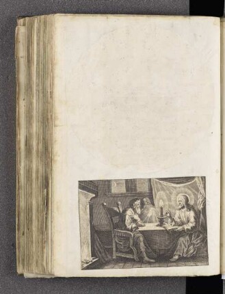 Kupferstich: Christus und Nicodemus; ohne Namen. Anfang 17. Jahrhundert