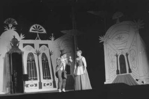 Szenenbilder aus der Oper "Capriccio" von R. Strauss, Städtische Oper Berlin, November 1956 : Oper in einem Akt