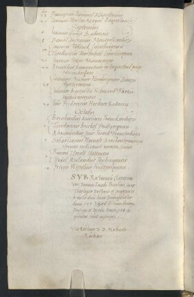 Winterhalbjahr 1557/1558. Rektorat Jakob Beurlin