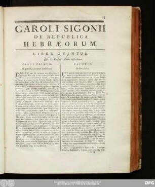 Liber Quintus. Qui de Personis sacris inscribitur.