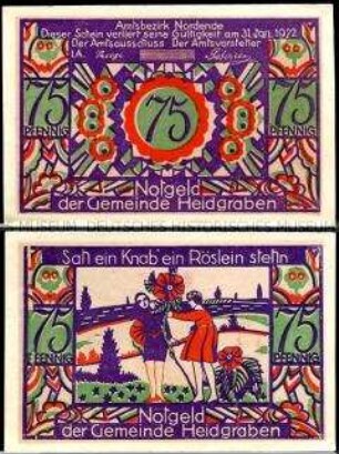 Heidgraben 75 Pfennig