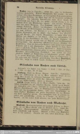 Eisenbahn von Aachen nach Mastricht