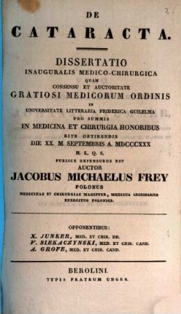 De cataracta