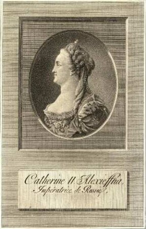 Bildnis von Katharina II. (1729-1796), Kaiserin von Russland