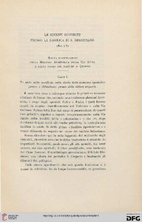 22: Le recenti scoperte presso la basilica di S. Sebastiano