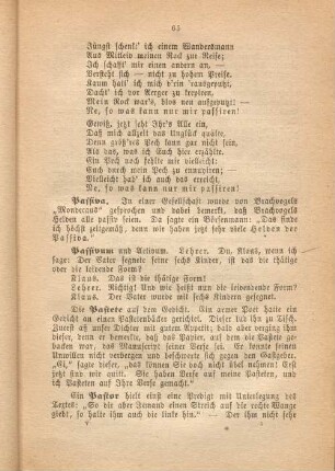 Passivum und Activum.