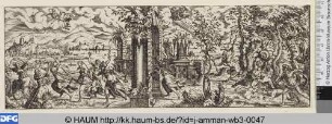 Die sieben Freien Künste, von Bacchus und Pluto verfolgt