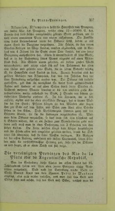 Die vereinigten Provinzen des Rio de la Plata oder die Argentinische Republik