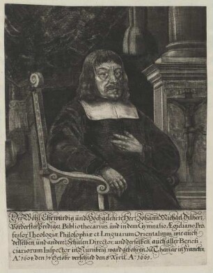 Bildnis des Johann Michael Dilherr