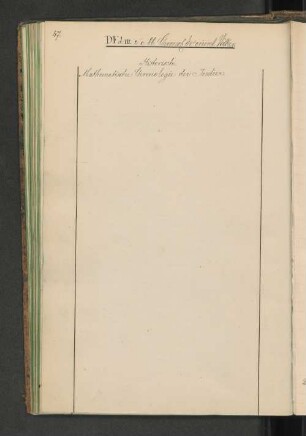 Historisch-Mathematische Chronologie der Indier.