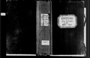 Gemmingen, evangelische Gemeinde: Standesbuch 1830-1849