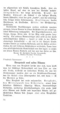 Bergstedt und seine Bäume