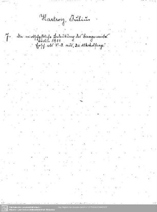 Hartwig, Julius
