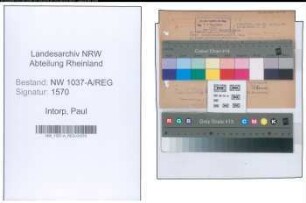 Entnazifizierung Paul Intorp , geb. 06.01.1903 ()