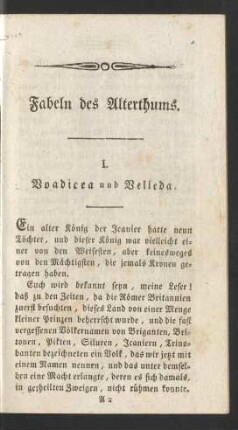 Fabeln des Alterthums.