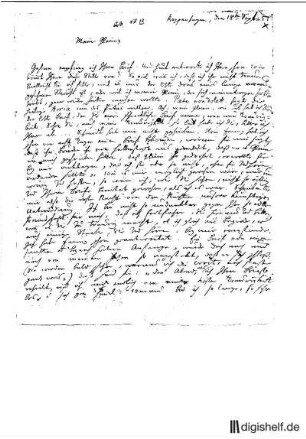 17: Brief von Friedrich Gottlieb Klopstock an Johann Wilhelm Ludwig Gleim