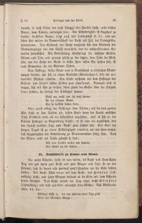 15. Verhältniss zu Sonne und Mond.