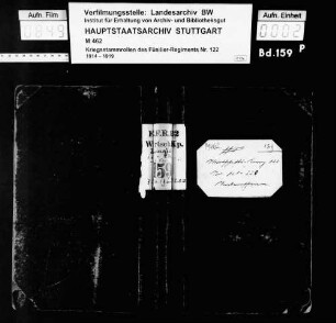 Kriegstammrolle der Wirtschaftskompanie - Unteroffiziere