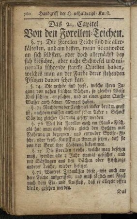 21. Von den Forellen-Teichen