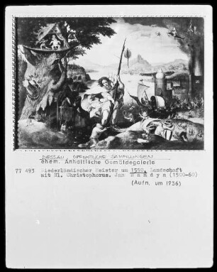 Landschaft mit dem heiligen Christophorus