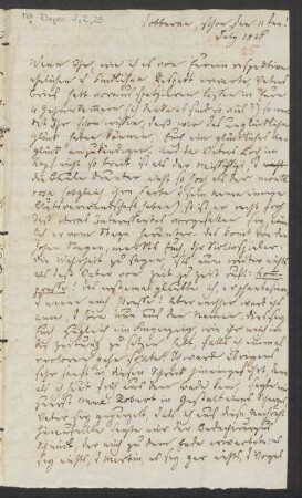 Brief an Lea Mendelssohn Bartholdy : 11.07.1826 - 12.07.1826