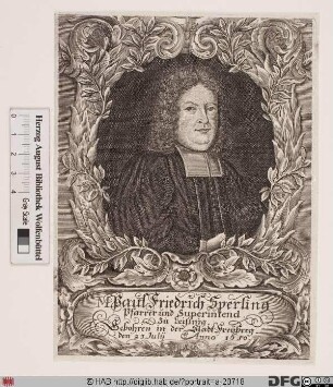 Bildnis Paul Friedrich Sperling