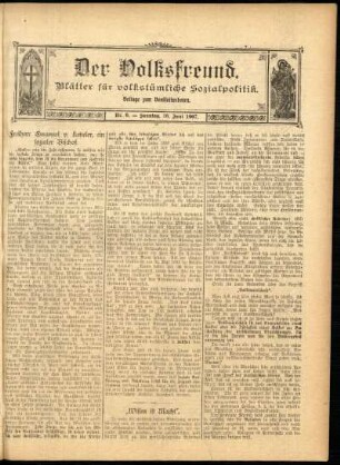 Ausgabe vom Sonntag, den 16. Juni 1907.