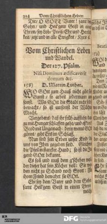 Vom Christlichen Leben und Wandel.