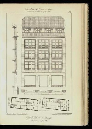 Geschäftshaus in Basel. Details zu Tafel 27.