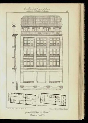 Geschäftshaus in Basel. Details zu Tafel 27.