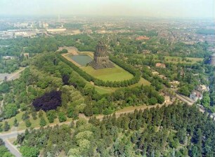 Völkerschlachtdenkmal in Leipzig : Blickrichtung Norden