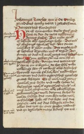 De quinque gradibus quibus vera et perfectissima paupertas fundatur