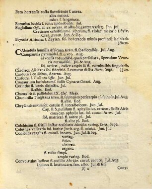 Appendix Plantarum Rariorum : Quae Faustis Auspiciis ... Dn. Jodoci Christophori Kress, a Kressenstein ... Ut Et ... Felicis Abbatis Vialis ... Christiani Menzelii ... Pauli Hermanni ... Johannis Böhmii ... Joh. Georgii Volckameri ... Horto Medico Altdorffino post Catalogi editionem per intervalla accesserunt singulari cura Eiusd. ultra XLIV. annos Praefecti Mauricii Hoffmanni ... publice deferentis A.C. MDCXCI.