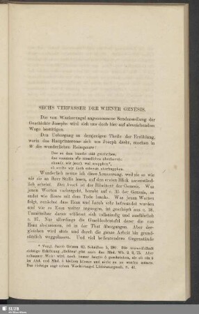 Sechs Verfasser der Wiener Genesis