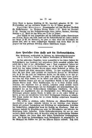 Herr Professor Otto Hesse und die Rektoratschulen : eine Erwiderung
