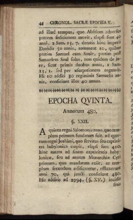 Epocha Quinta. Annorum 480.