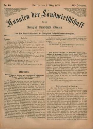 No. 18. Berlin, den 1. März 1873. XIII. Jahrgang.