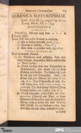 Dominica Septuagesimae.