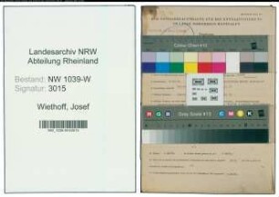 Entnazifizierung Josef Wiethoff , geb. 08.12.1901 (Kaufmann)