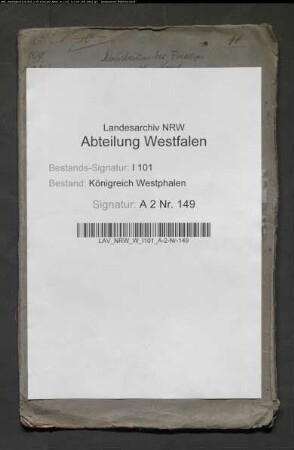 Aufhebung des Damenstifts zu Neuenheerse