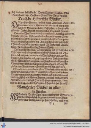 Teutsche Historische Bücher.