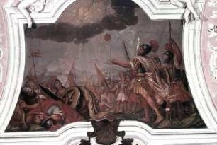 Voute, nördliches Bild: Josua gebietet Sonne und Mond stillzustehen
