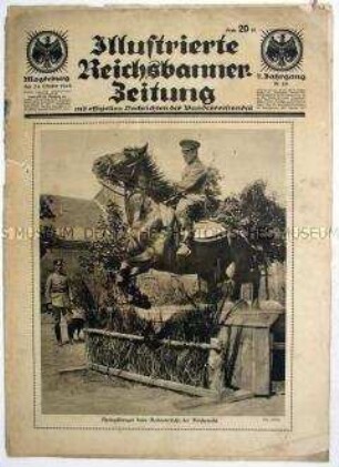 Wochenblatt "Illustrierte Reichsbanner-Zeitung" u.a. zur Reichswehr