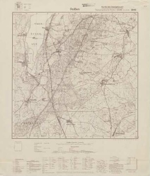 2849 Polßen, Topographische Karte 1:25000 (4cm - Karte)