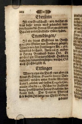 202-213, (Orte unter bad. Herrschaft) E - P