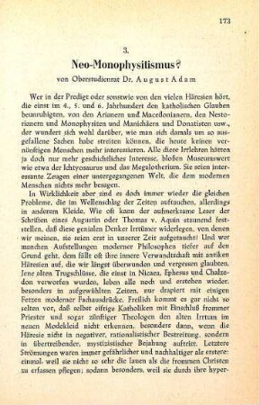 173-182 Neo-Monophysitismus?