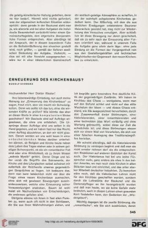 5: Erneuerung des Kirchenbaus?